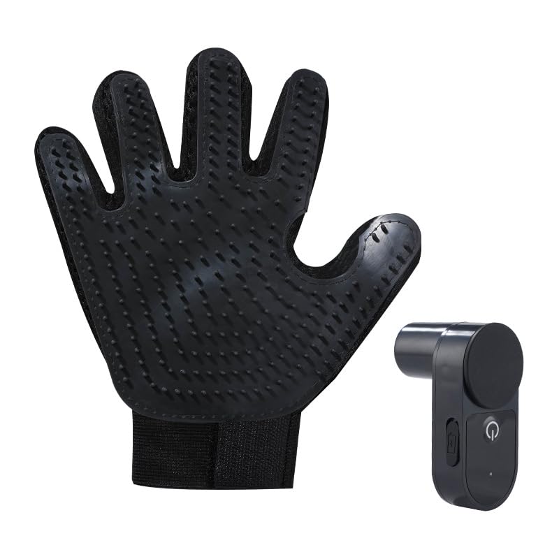 Qpets® 1 Piece Dog Washing Gloves with Steam, Qpets® 1 Piece Dog Washing Gloves with Steam,